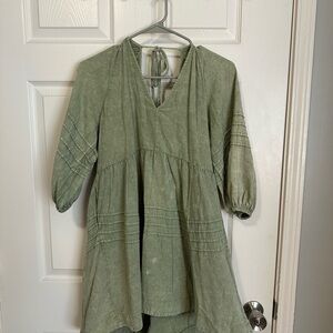 Mustard Seed Tie-Back Babydoll Dress